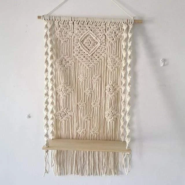 Macrame Plant Shelf & Pot Holder - Glova