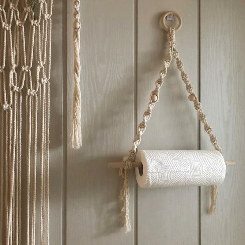 Macrame Toilet Paper Holder - Glova