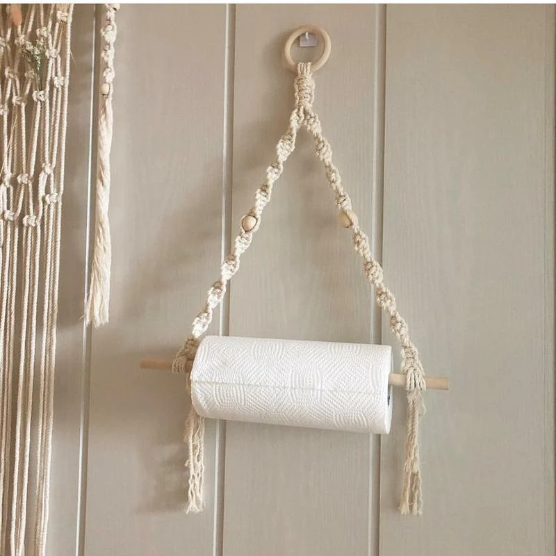 Macrame Toilet Paper Holder - Glova