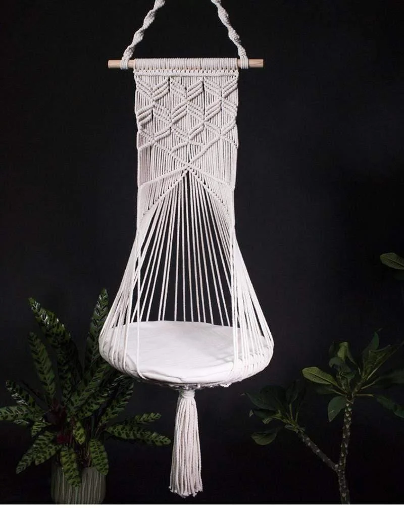 Macrame Wall Hanging Cat Bed - Glova