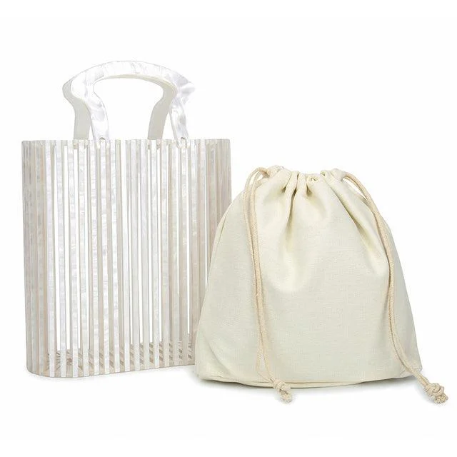 Madison Acrylic Bamboo Tote Bags - Glova