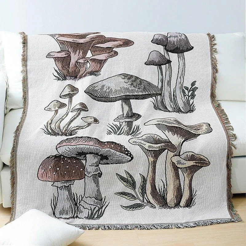 Magic Mushroom Throw Blanket - Glova