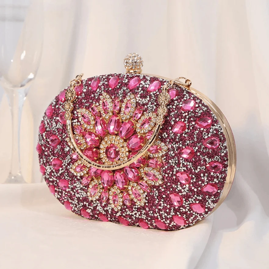 Mahlia Rhinestone Party Clutch - Glova