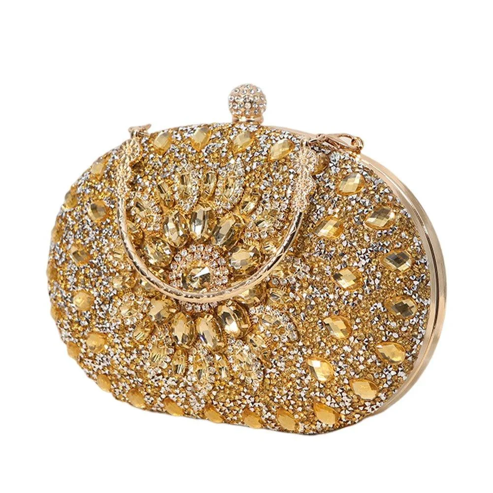 Mahlia Rhinestone Party Clutch - Glova