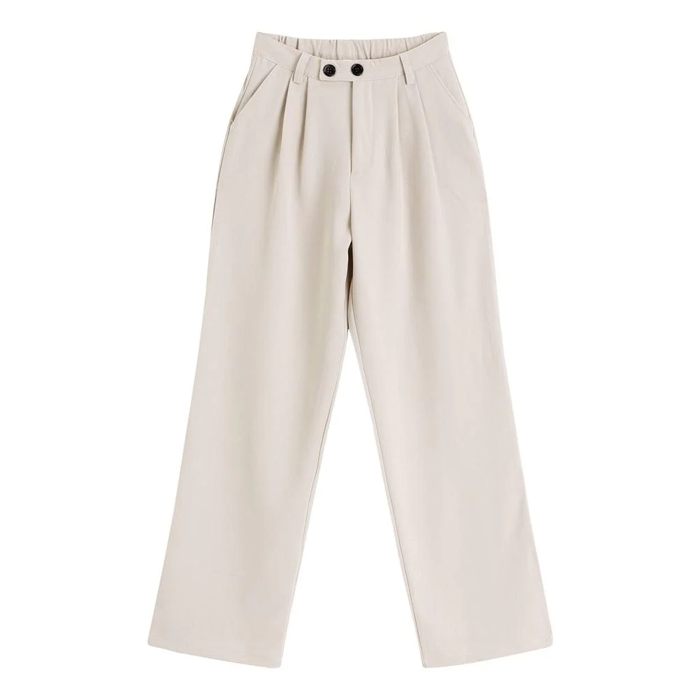 Maige Pleated Wide Leg Pants - 2 Colors - Glova