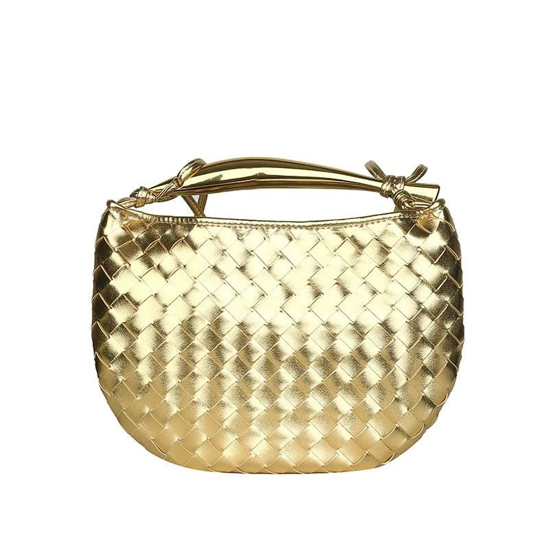 Mairi Woven Golden Bar Mini Tote - Glova