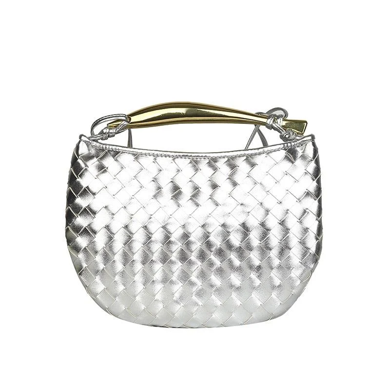 Mairi Woven Golden Bar Mini Tote - Glova