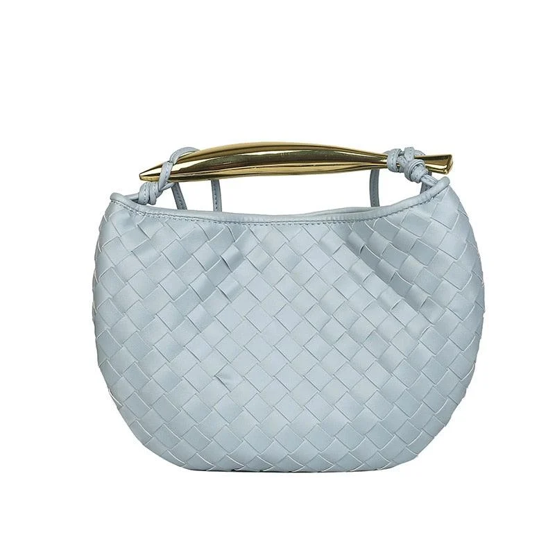 Mairi Woven Golden Bar Mini Tote - Glova