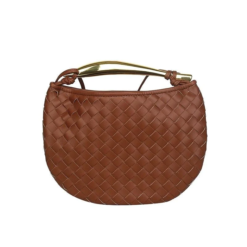 Mairi Woven Golden Bar Mini Tote - Glova