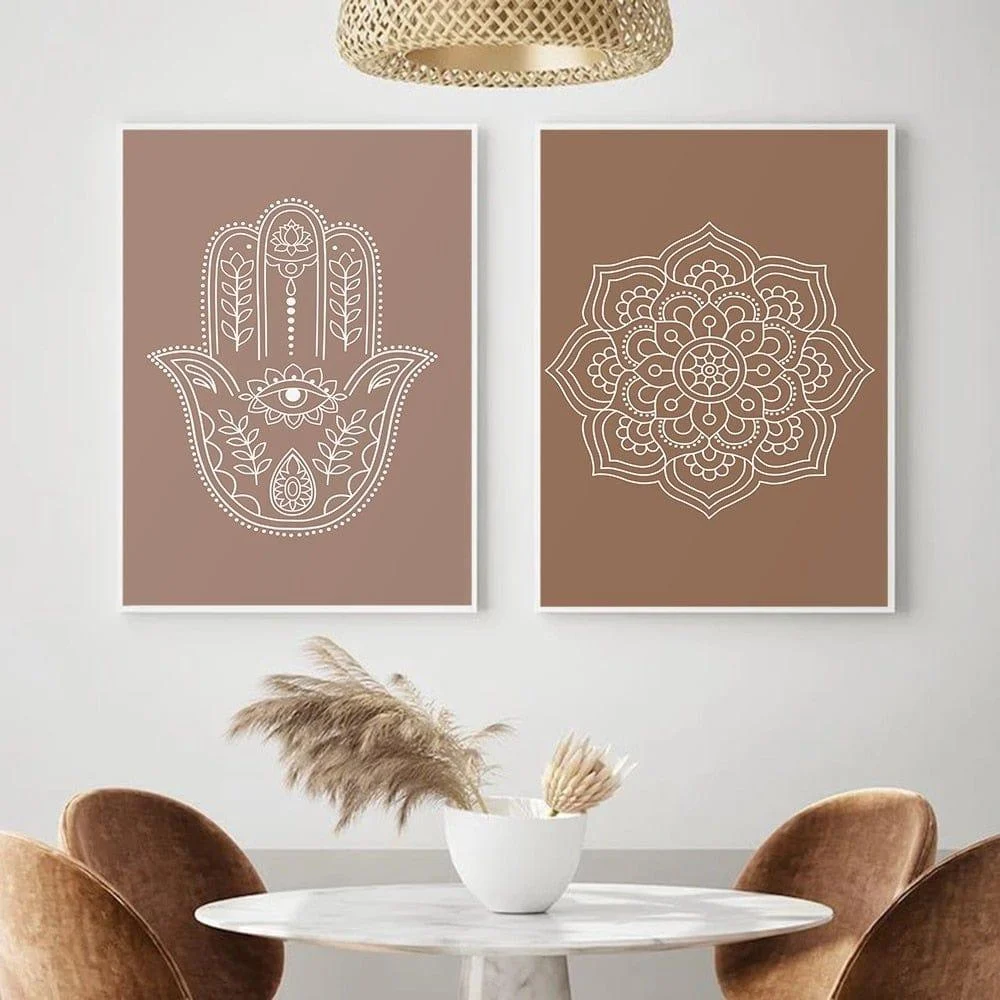 Mandala Buddha Lotus Canvas Posters - Glova