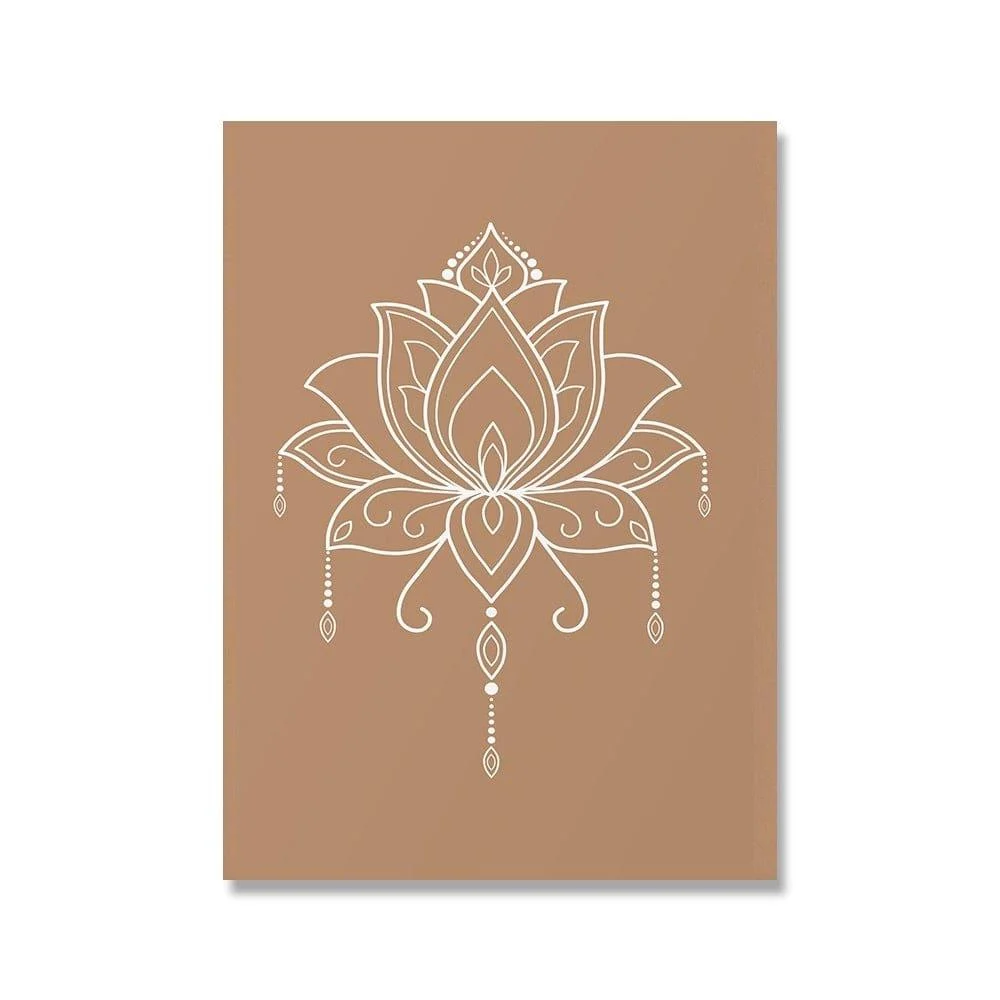 Mandala Buddha Lotus Canvas Posters - Glova