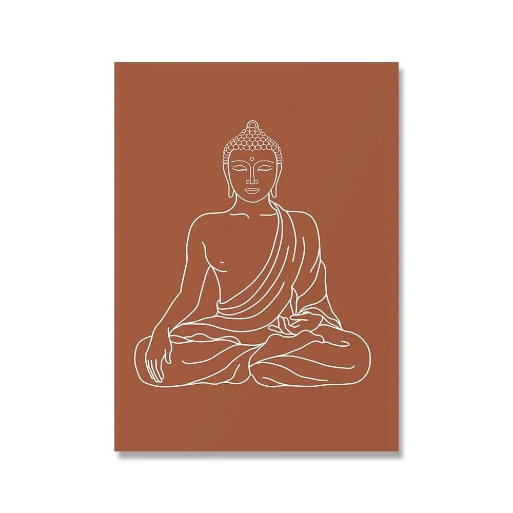 Mandala Buddha Lotus Canvas Posters - Glova