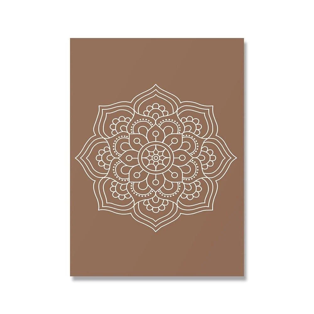 Mandala Buddha Lotus Canvas Posters - Glova