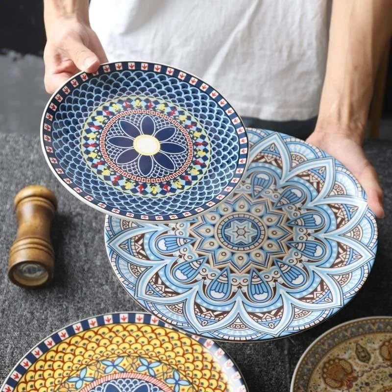 Mandala Ceramic Plates - Glova