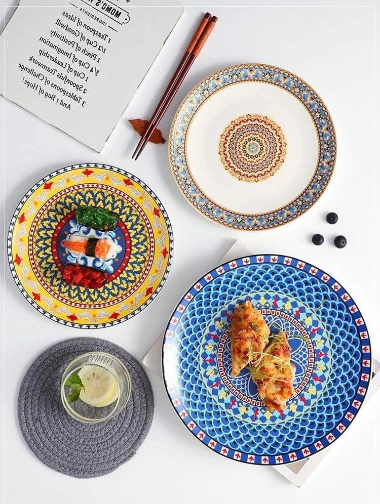 Mandala Ceramic Plates - Glova