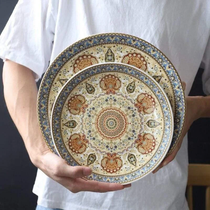 Mandala Ceramic Plates - Glova