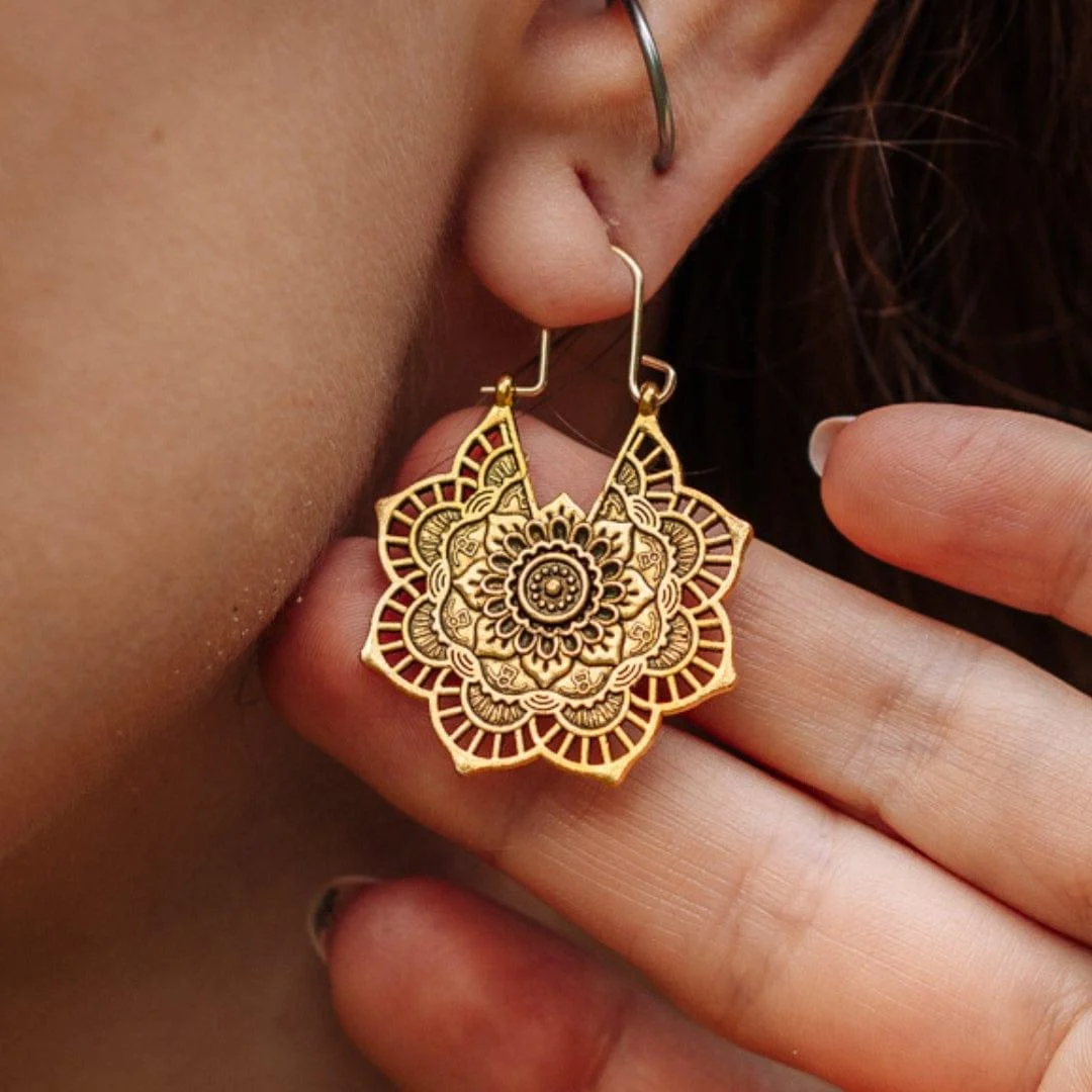 Mandala Drop Earrings - Glova