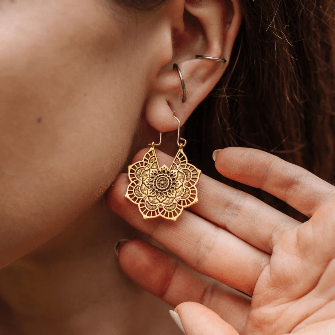 Mandala Drop Earrings - Glova