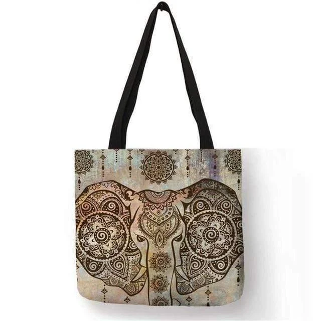 Mandala Elephant Tote - Glova