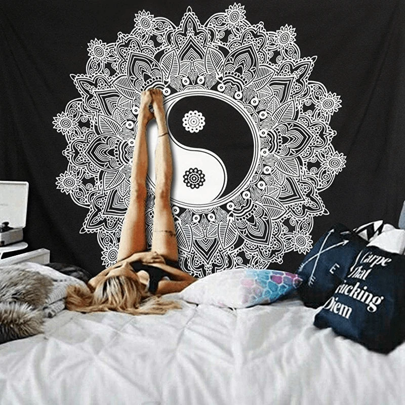 Mandala Yin Yang Tapestry - Glova