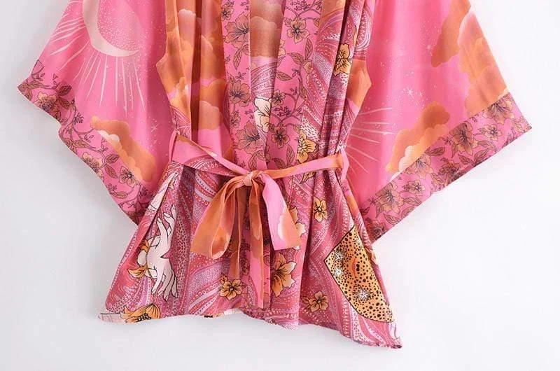 Mane Kimono in Pink - Glova