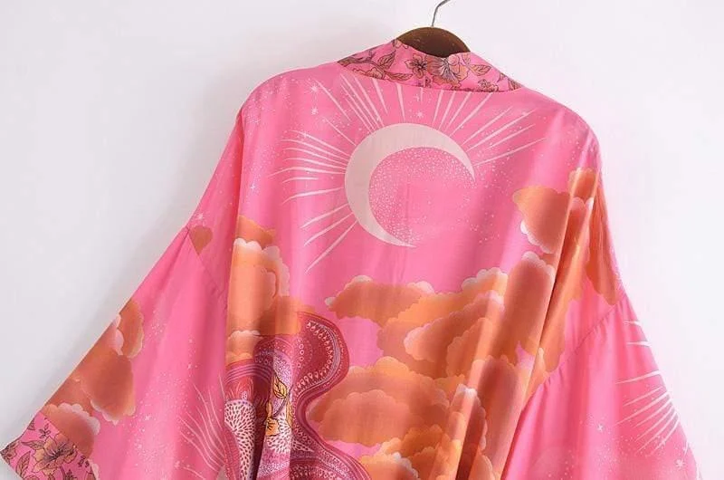 Mane Kimono in Pink - Glova