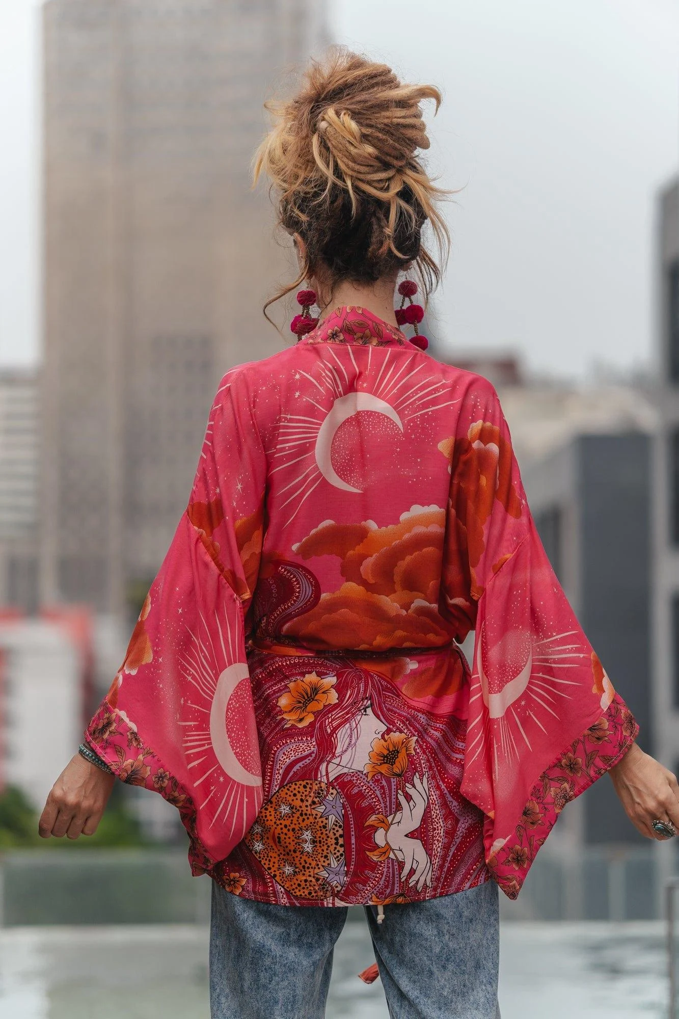 Mane Kimono in Pink - Glova