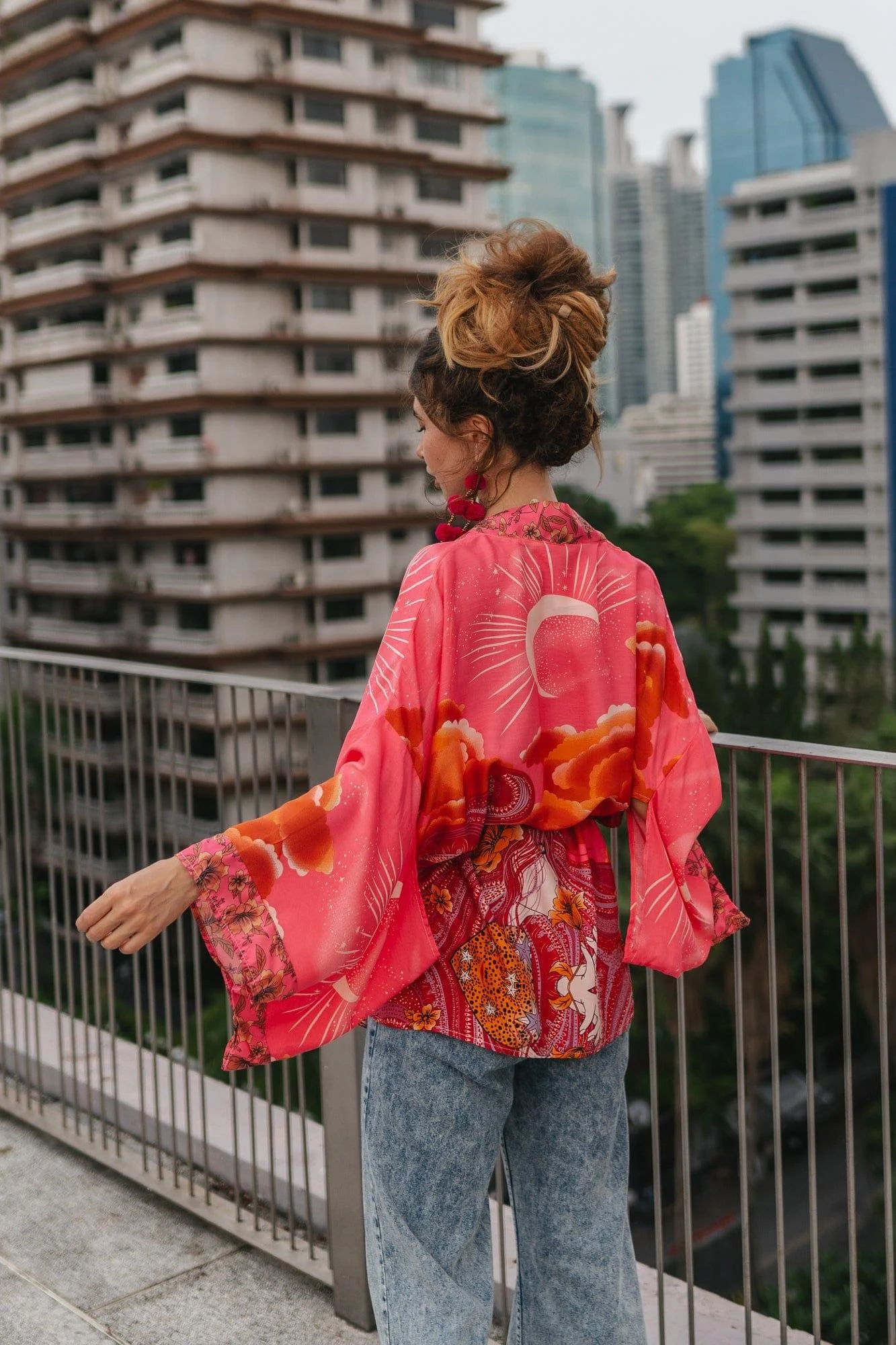 Mane Kimono in Pink - Glova