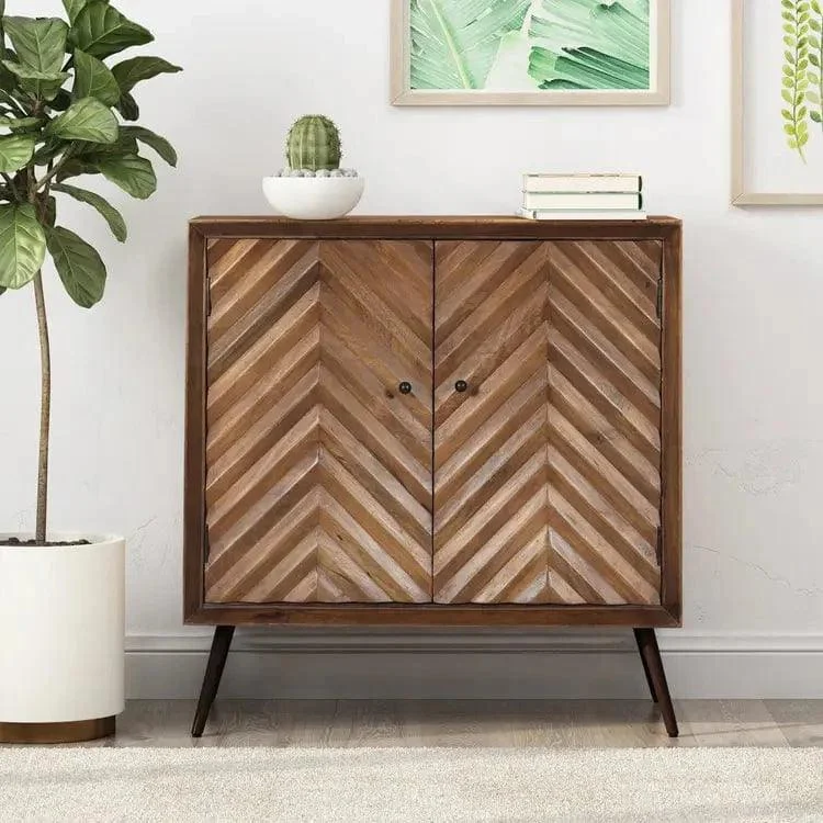 Mango Wood Sideboard Cabinet - Glova