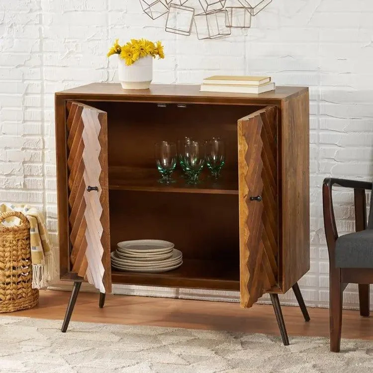 Mango Wood Sideboard Cabinet - Glova