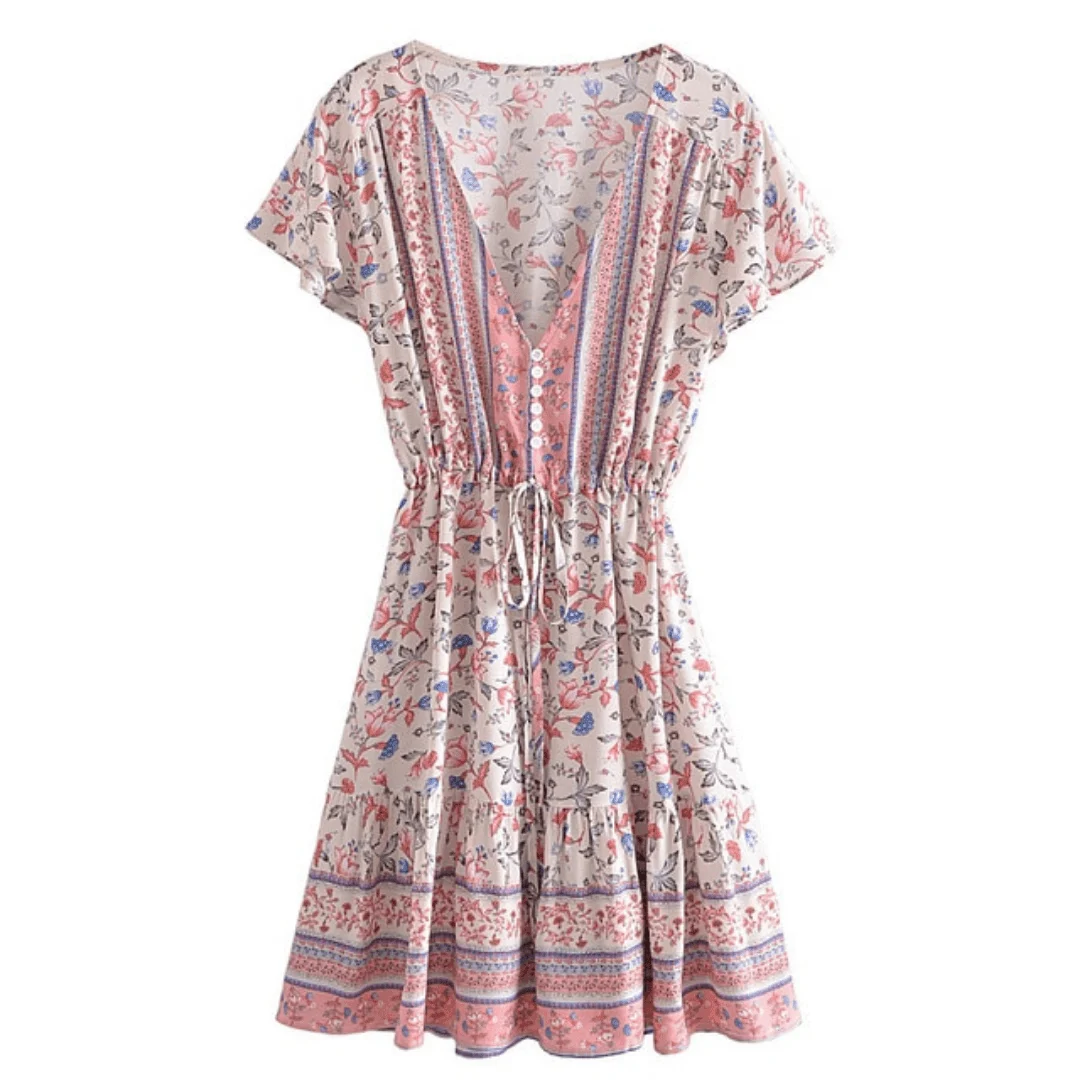 Mansi Bohemian Mini Dress - Glova