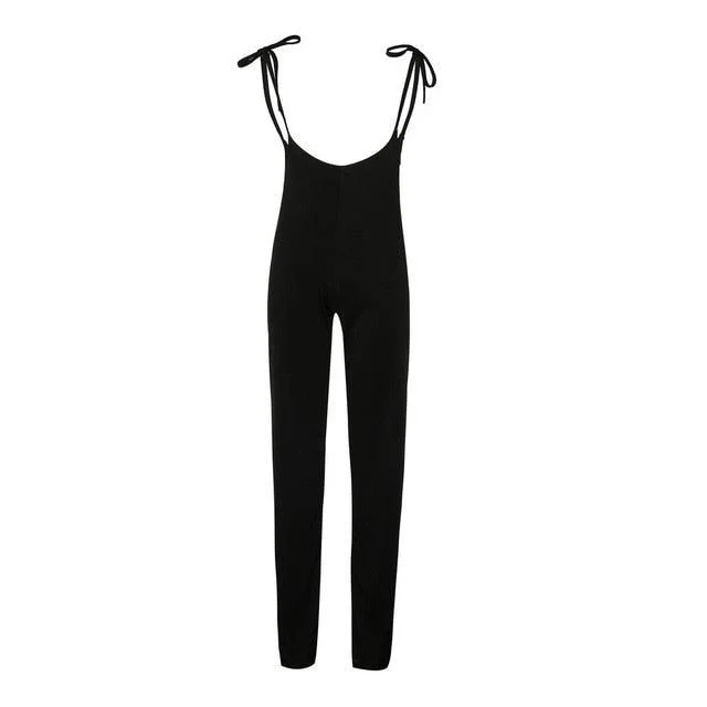 Mara Shoulder Strap Overall Wide Leg Pants - Glova