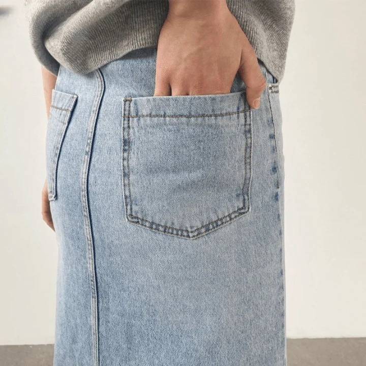 Marah Casual Denim Skirts - Glova