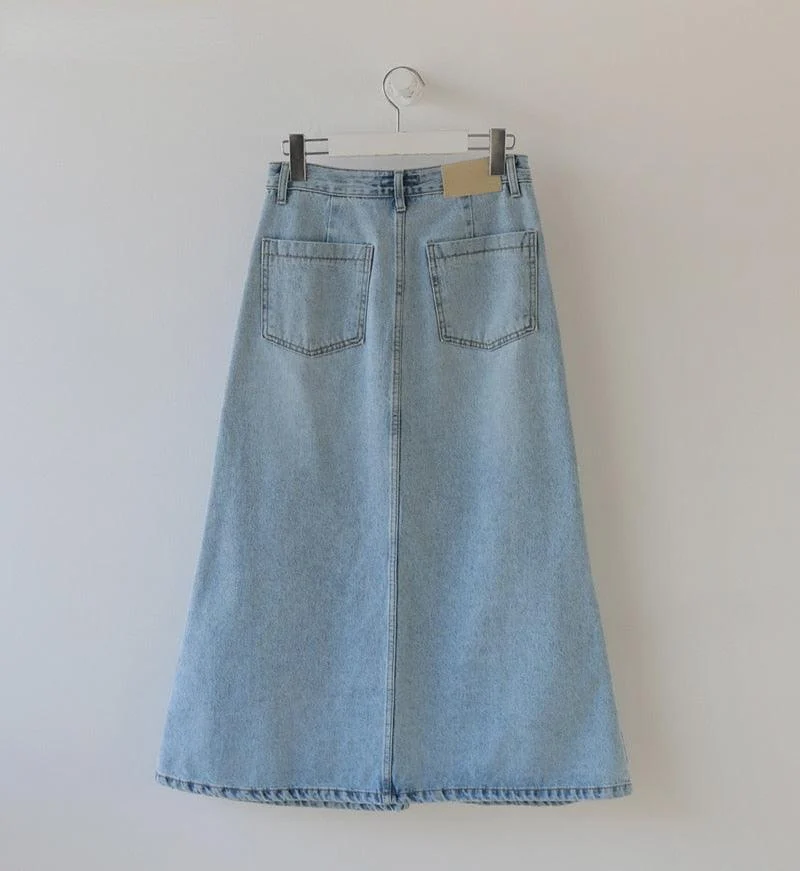 Marah Casual Denim Skirts - Glova