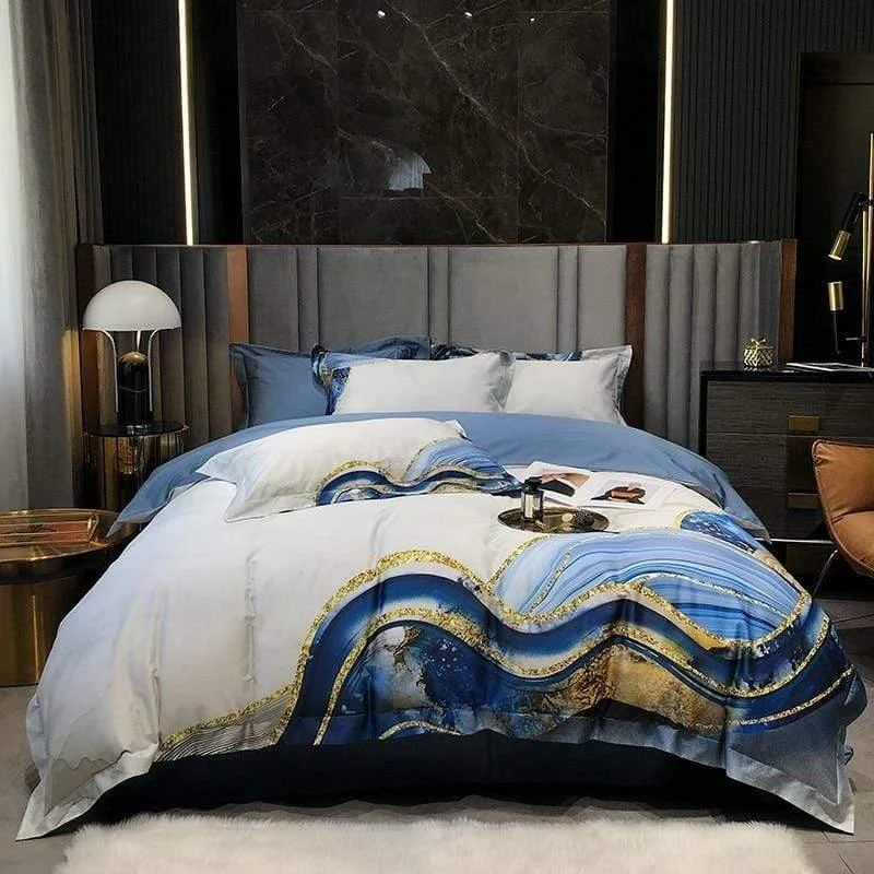 Marble Sea Duvet Cover Set - Glova