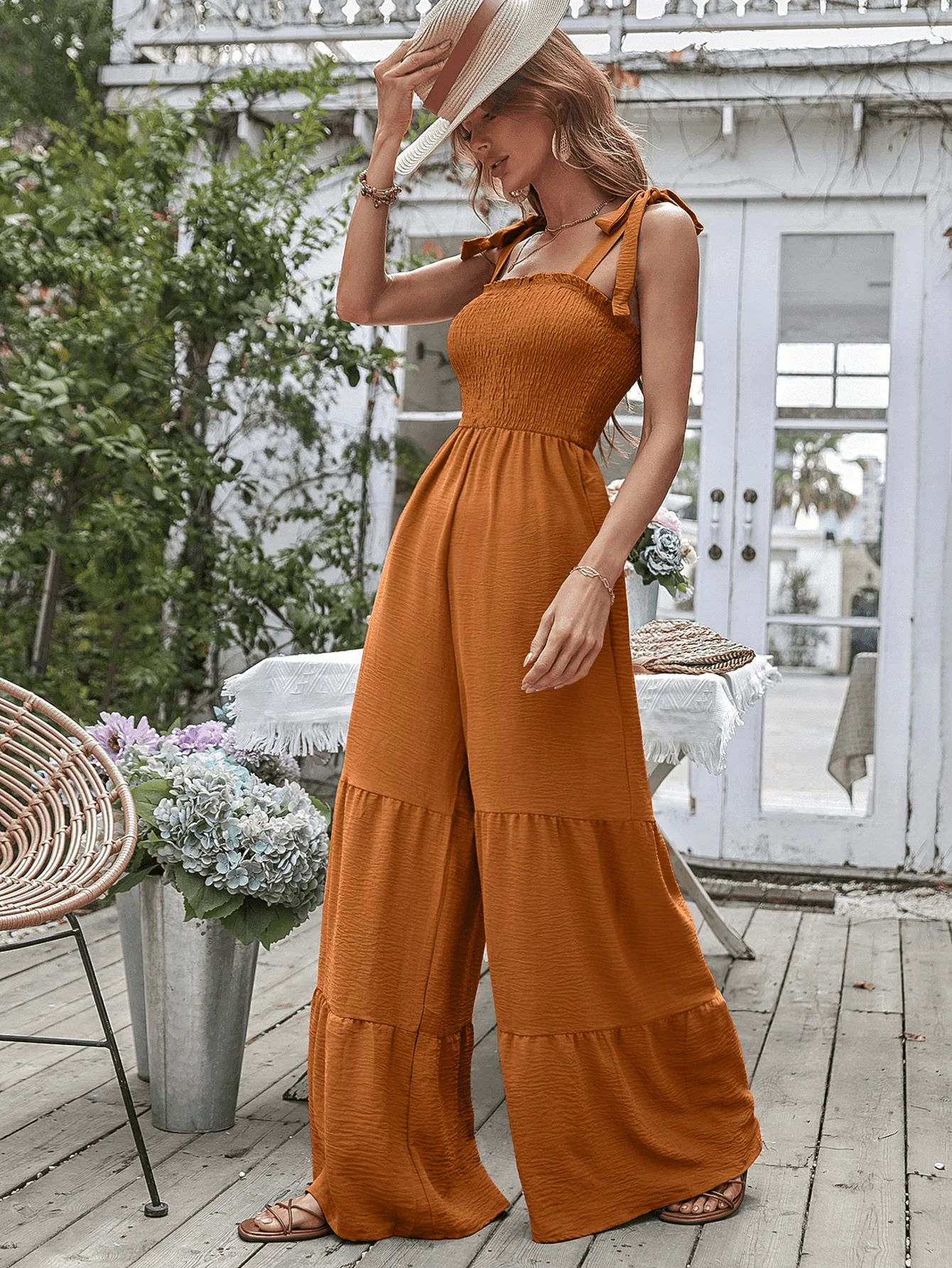 Marcella Wide Legs Jumpsuit - Glova