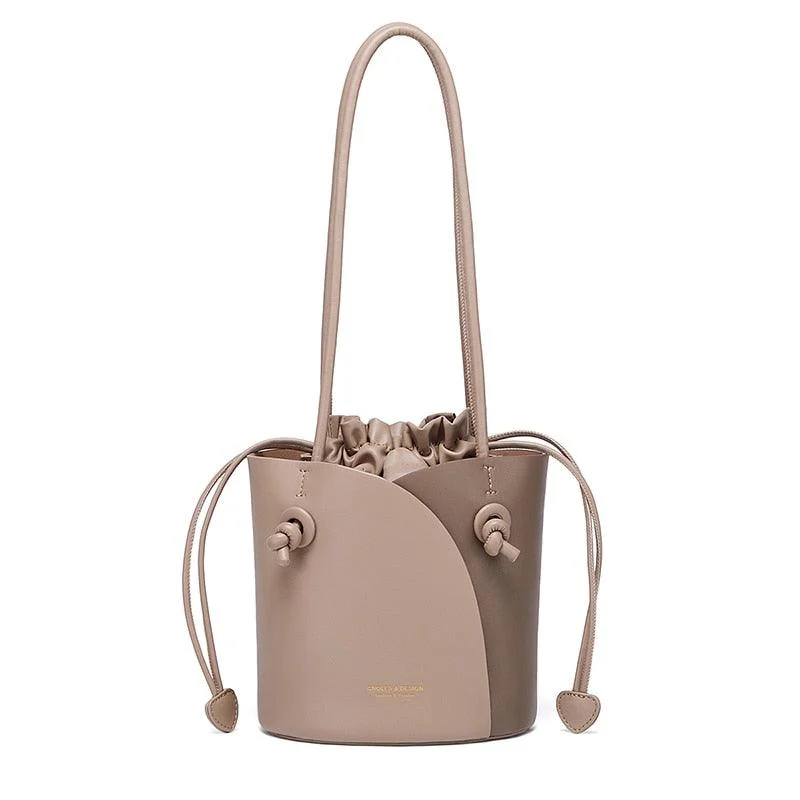 Marcelle Vintage Bucket Shoulder Bag - 2 Colors - Glova