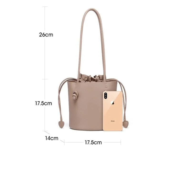 Marcelle Vintage Bucket Shoulder Bag - 2 Colors - Glova