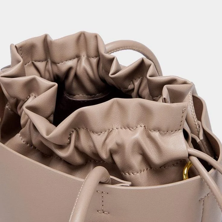 Marcelle Vintage Bucket Shoulder Bag - 2 Colors - Glova