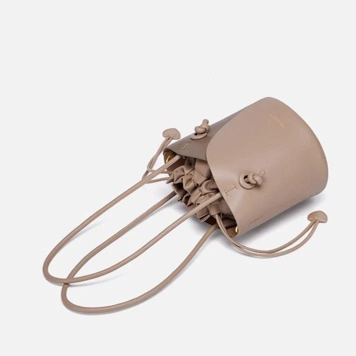 Marcelle Vintage Bucket Shoulder Bag - 2 Colors - Glova