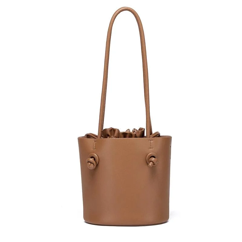 Marcelle Vintage Bucket Shoulder Bag - 2 Colors - Glova