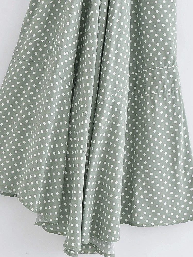 Marin Polka Dot Maxi Dress - Glova