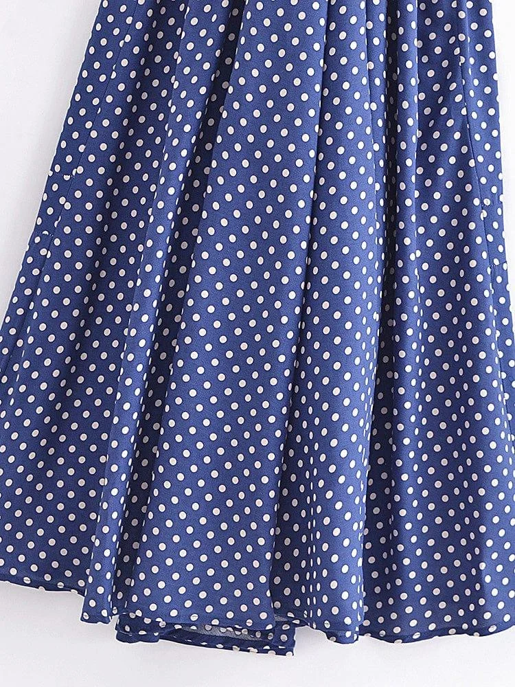 Marin Polka Dot Maxi Dress - Glova