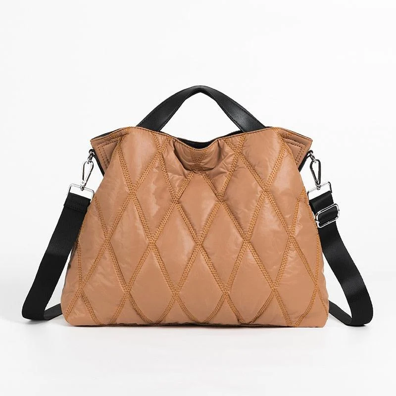 Marla Diamond Quilted Puffer Totes - 5 Colors - Glova