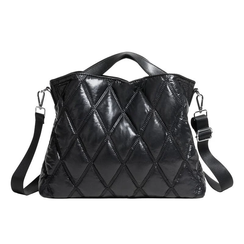 Marla Diamond Quilted Puffer Totes - 5 Colors - Glova