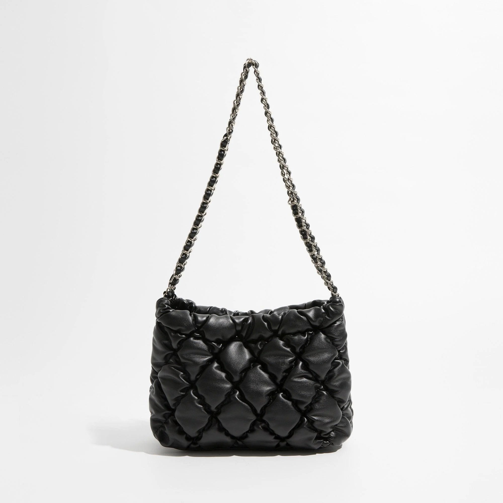 Marlyn Lattice Quilted Puffer Shoulder Bags - 5 Colors - Glova