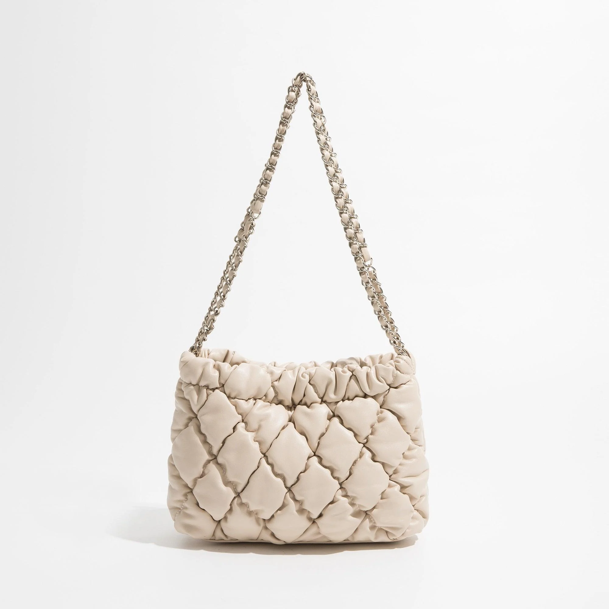 Marlyn Lattice Quilted Puffer Shoulder Bags - 5 Colors - Glova