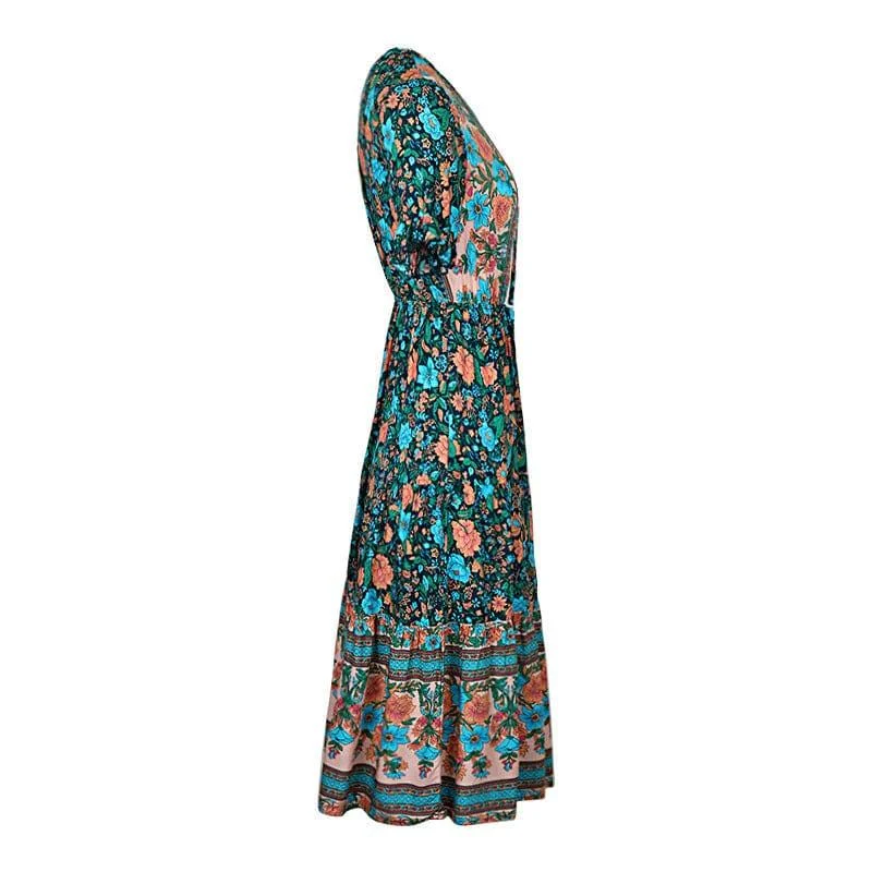 Martha Boho Midi Dress - Glova