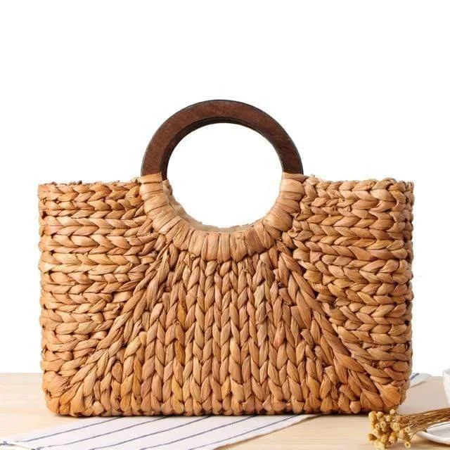 Martina Straw Tote Bag - Glova