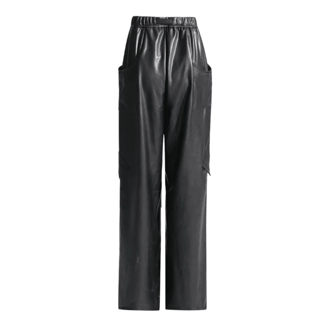 McKay Casual Faux Leather Cargo Pants - Glova